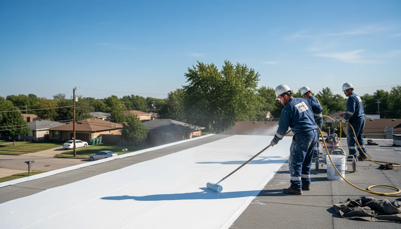 Commercial roof coating in Lyles, TN near me